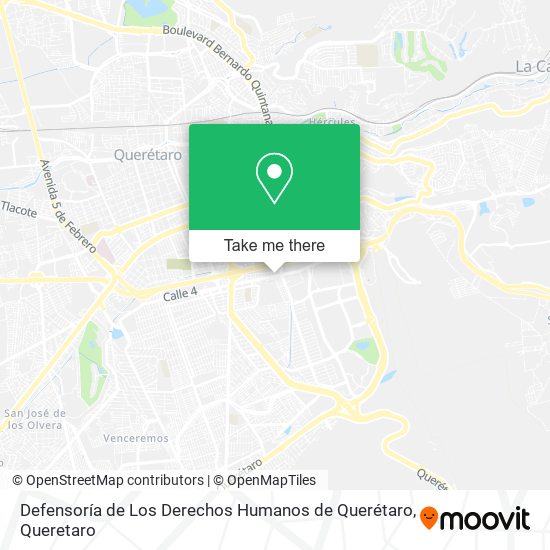 Defensoría de Los Derechos Humanos de Querétaro map