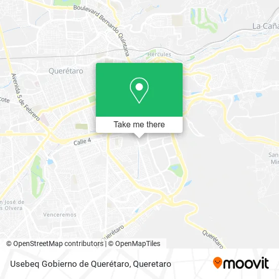 Mapa de Usebeq Gobierno de Querétaro