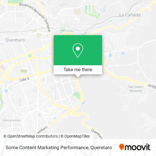Mapa de Some Content Marketing Performance