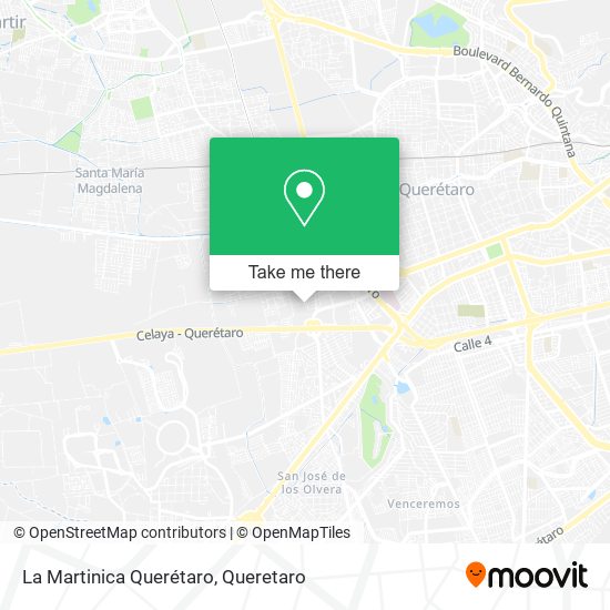 La Martinica Querétaro map