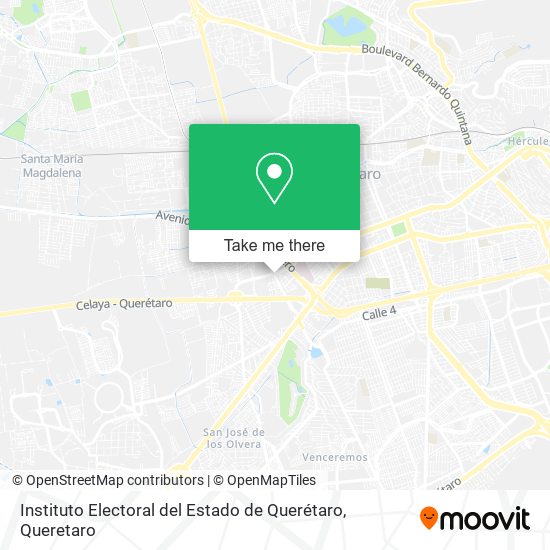 Mapa de Instituto Electoral del Estado de Querétaro