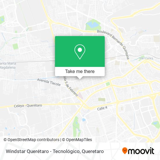 Windstar Querétaro - Tecnológico map