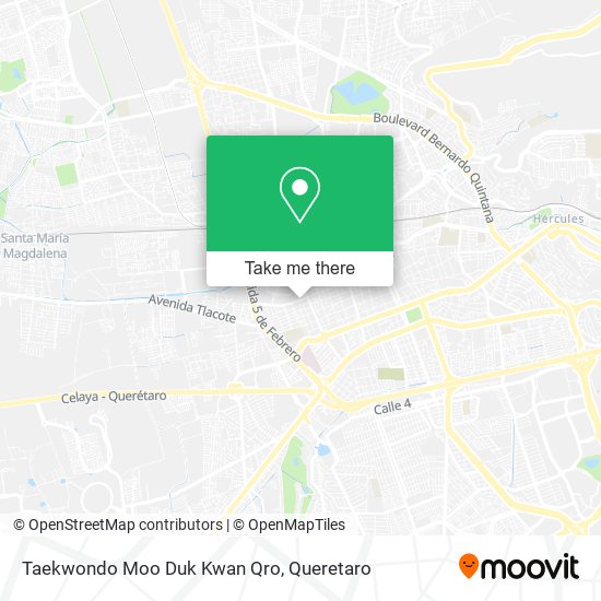 Taekwondo Moo Duk Kwan Qro map