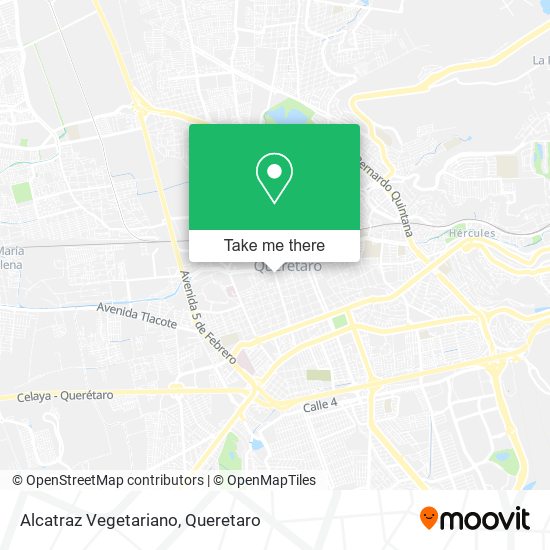 Alcatraz Vegetariano map