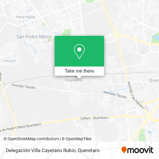 Delegación Villa Cayetano Rubio map
