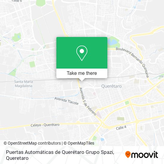 Puertas Automáticas de Querétaro Grupo Spazi map