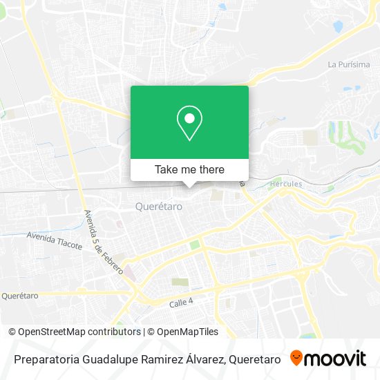 Mapa de Preparatoria Guadalupe Ramirez Álvarez
