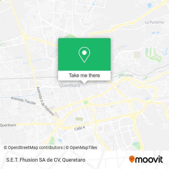 S.E.T. Fhusion SA de CV map