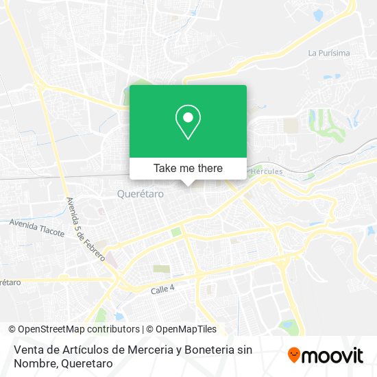 Mapa de Venta de Artículos de Merceria y Boneteria sin Nombre