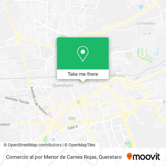 Mapa de Comercio al por Menor de Carnes Rojas