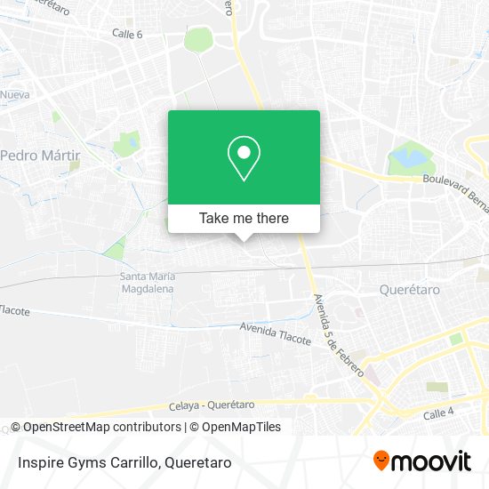 Inspire Gyms Carrillo map