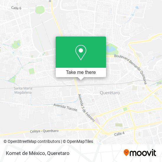 Komet de México map