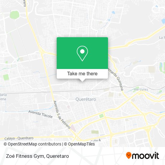 Zoé Fitness Gym map