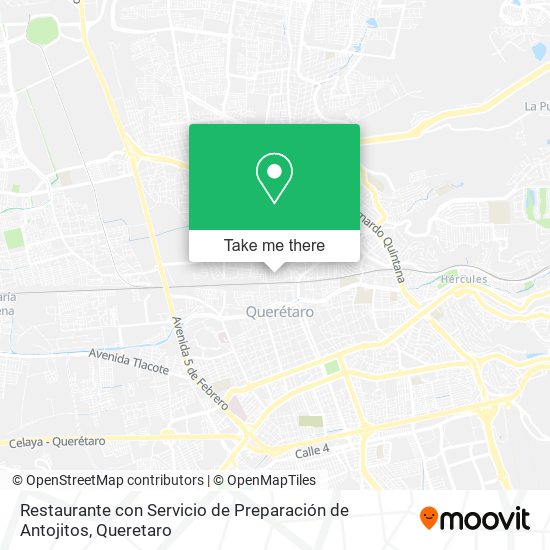 Restaurante con Servicio de Preparación de Antojitos map