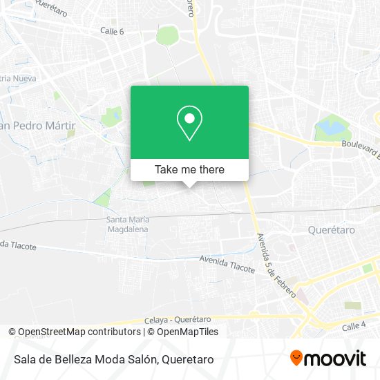 Mapa de Sala de Belleza Moda Salón