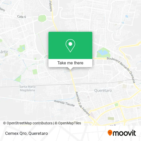 Mapa de Cemex Qro