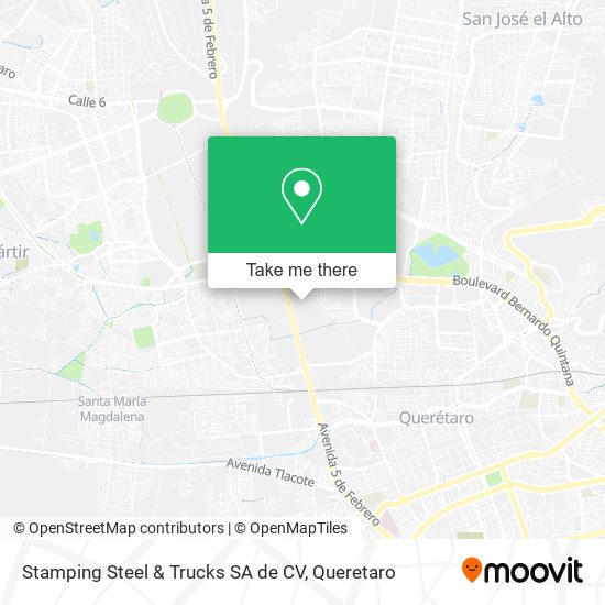 Mapa de Stamping Steel & Trucks SA de CV