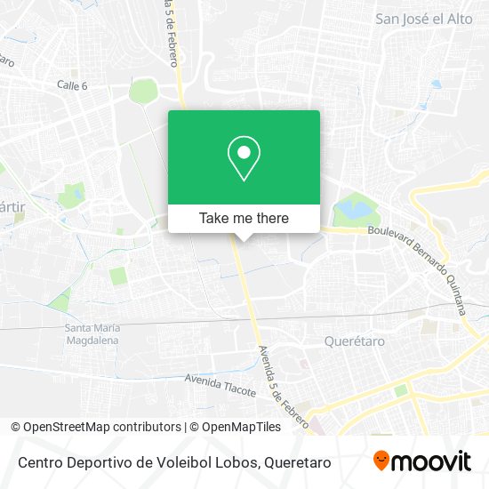 Centro Deportivo de Voleibol Lobos map