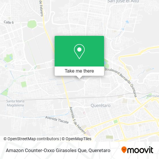 Amazon Counter-Oxxo Girasoles Que map