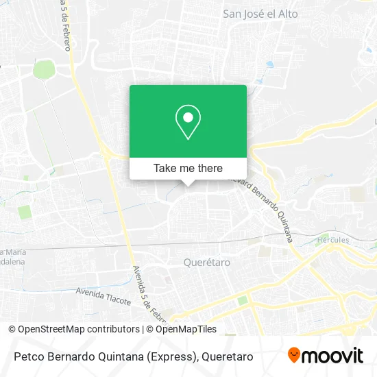 Mapa de Petco Bernardo Quintana (Express)