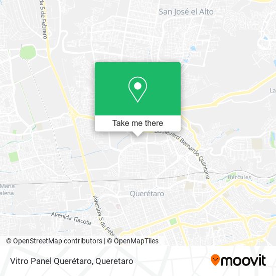 Vitro Panel Querétaro map