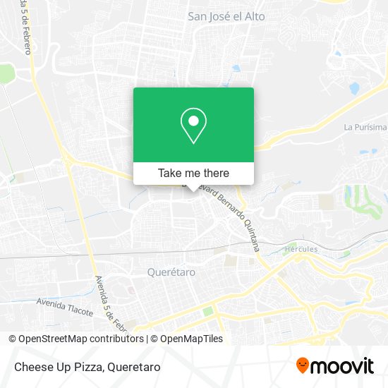 Mapa de Cheese Up Pizza