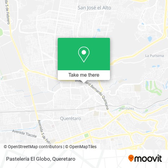 Mapa de Pastelería El Globo