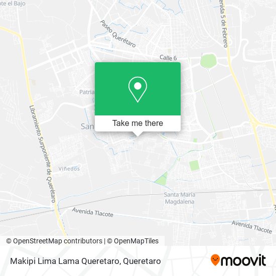 Makipi Lima Lama Queretaro map