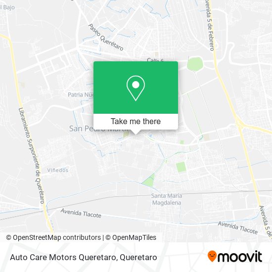 Mapa de Auto Care Motors Queretaro