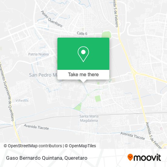 Gaso Bernardo Quintana map