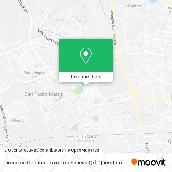 Mapa de Amazon Counter-Oxxo Los Sauces Qrf