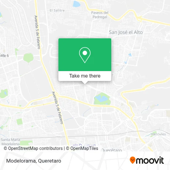 Modelorama map