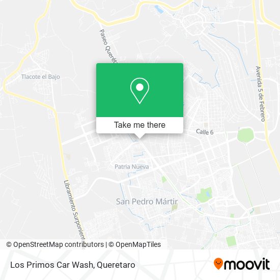 Los Primos Car Wash map