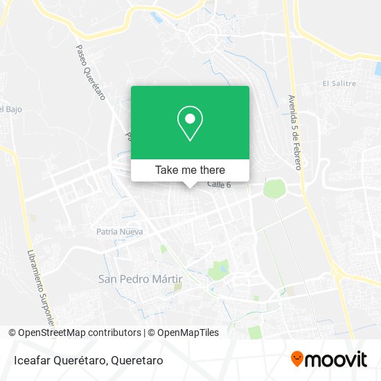 Mapa de Iceafar Querétaro