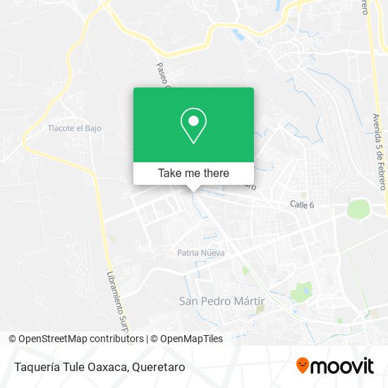 Taquería Tule Oaxaca map