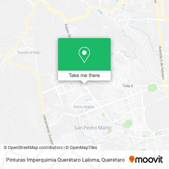 Pinturas Imperquimia Querétaro Laloma map