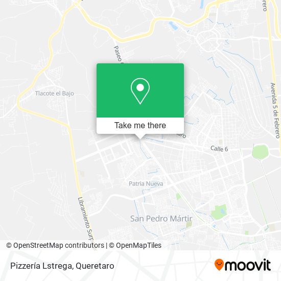 Pizzería Lstrega map