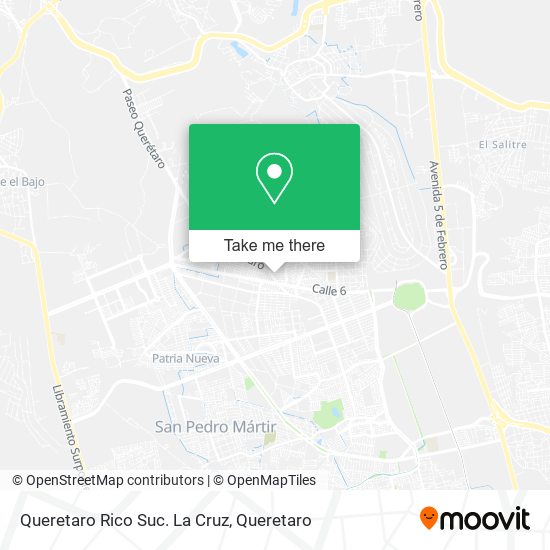 Queretaro Rico Suc. La Cruz map