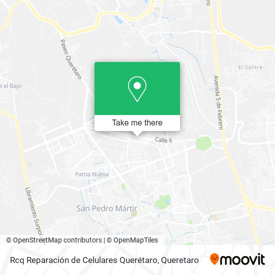 Mapa de Rcq Reparación de Celulares Querétaro