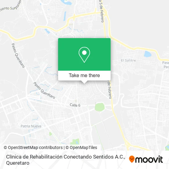 Mapa de Clínica de Rehabilitación Conectando Sentidos A.C.
