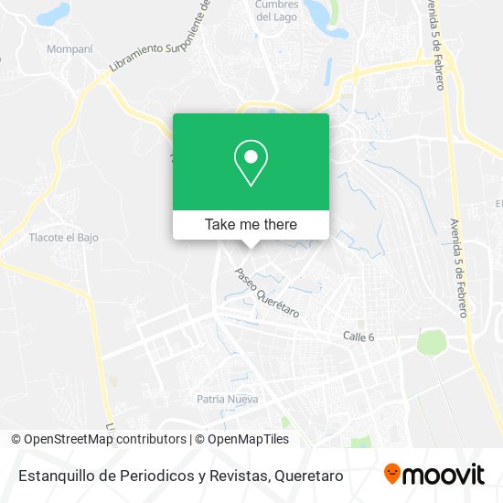 Estanquillo de Periodicos y Revistas map