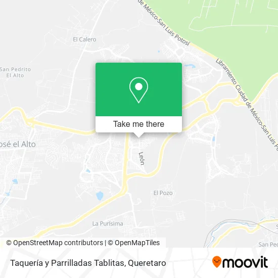 Mapa de Taquería y Parrilladas Tablitas