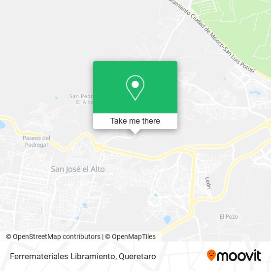 Mapa de Ferremateriales Libramiento