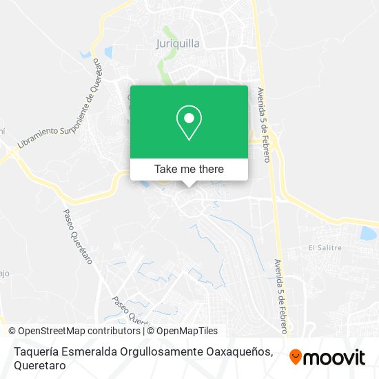 Mapa de Taquería Esmeralda Orgullosamente Oaxaqueños