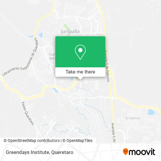 Greendays Institute map