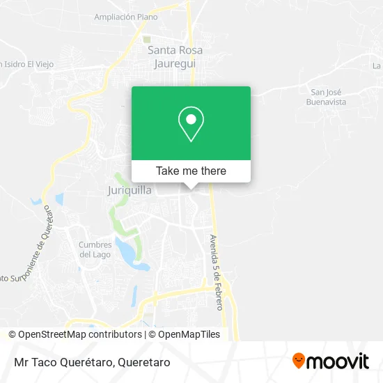 Mr Taco Querétaro map
