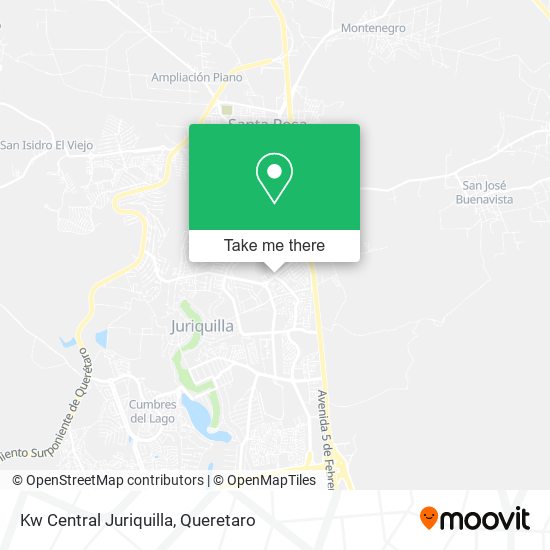 Kw Central Juriquilla map