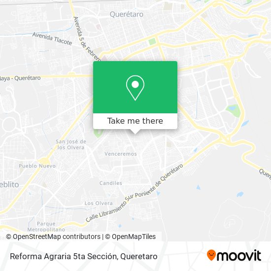 Mapa de Reforma Agraria 5ta Sección