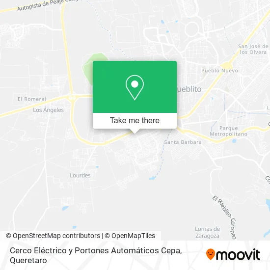 Mapa de Cerco Eléctrico y Portones Automáticos Cepa