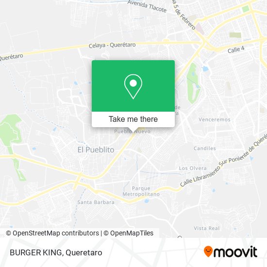 BURGER KING map